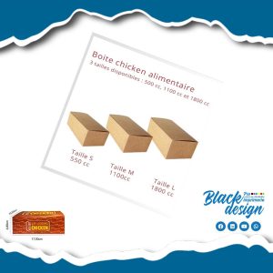 Boîte en carton pour repas